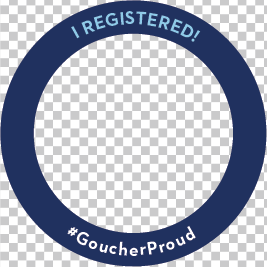 I Registered! #GoucherProud